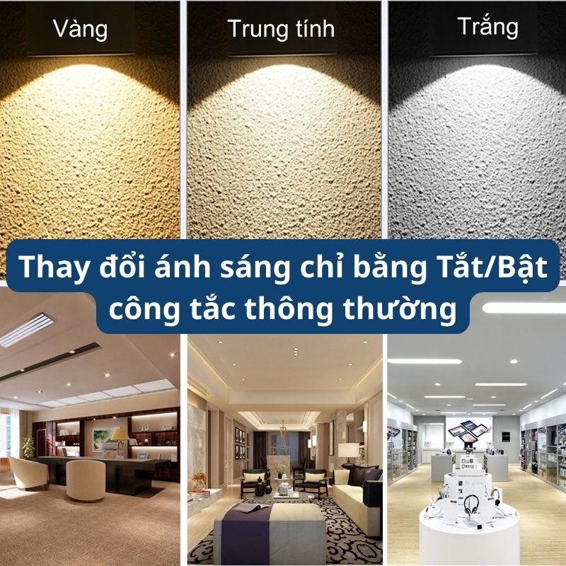 Đèn LED Âm Trần Panasonic Color Rim đổi màu 3 chế độ